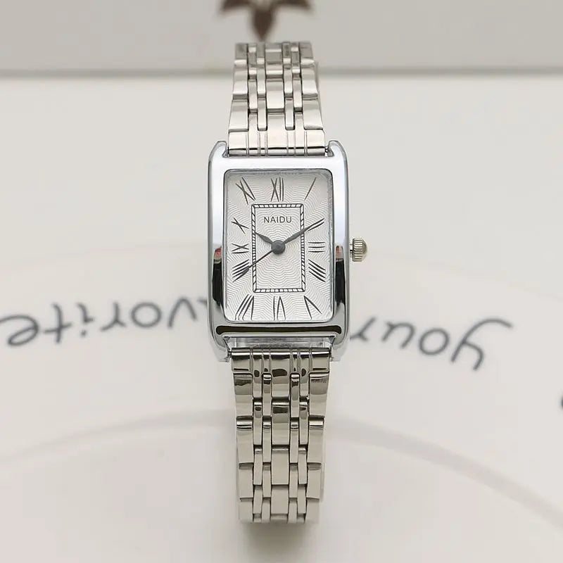 2024 New Women Watch Light Luxury Brand Stainless Steel Ladies Business Watches Female Student Fashion Quartz Wristwatches