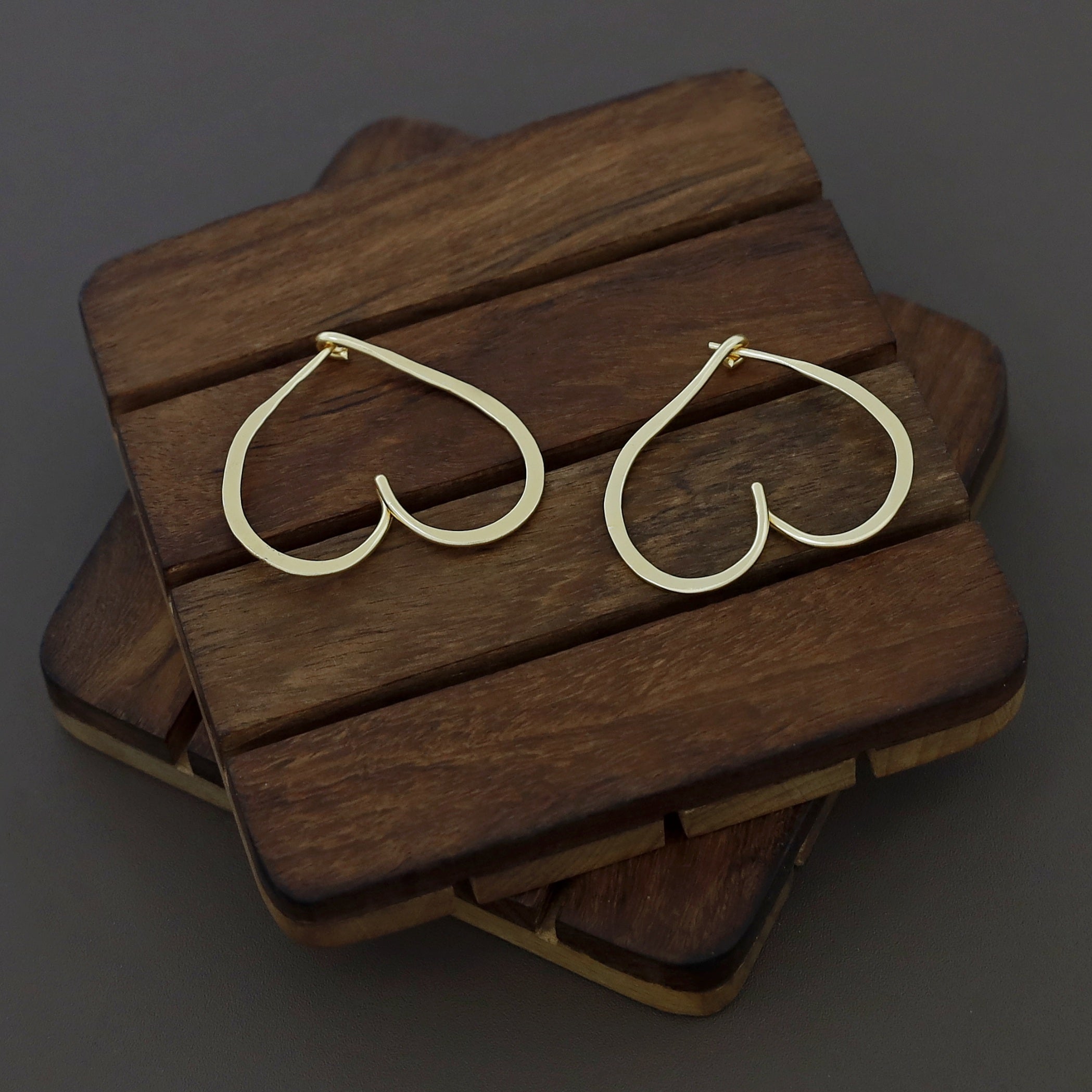 Katarine Golden Heart Hoop