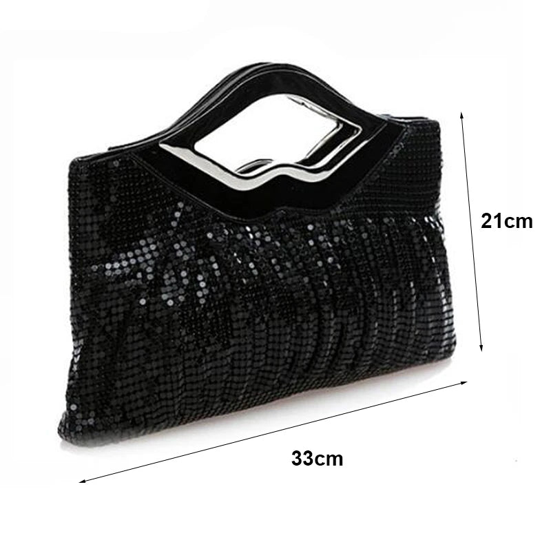 Sequins Evening Clutch Bag Women Luxury Full Rhinestones Handbag Party Bag Chain Crossbody Bags Female Purse and Handbags