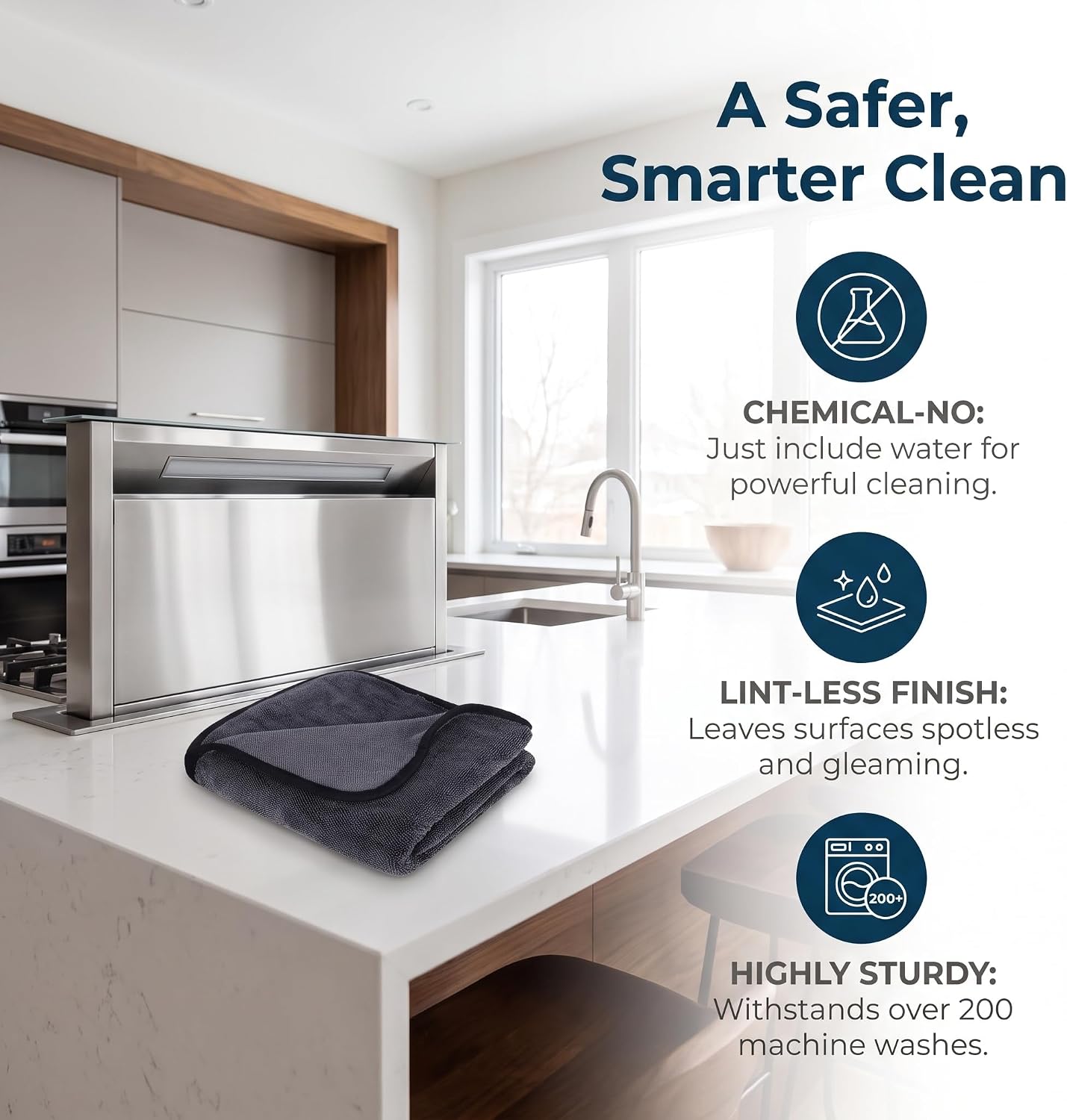 Jeaver Window Cleaning Cloth XXL, Jeaver Microfiber Cleaning Cloth, Jeaver Cloth for Glass and Windows