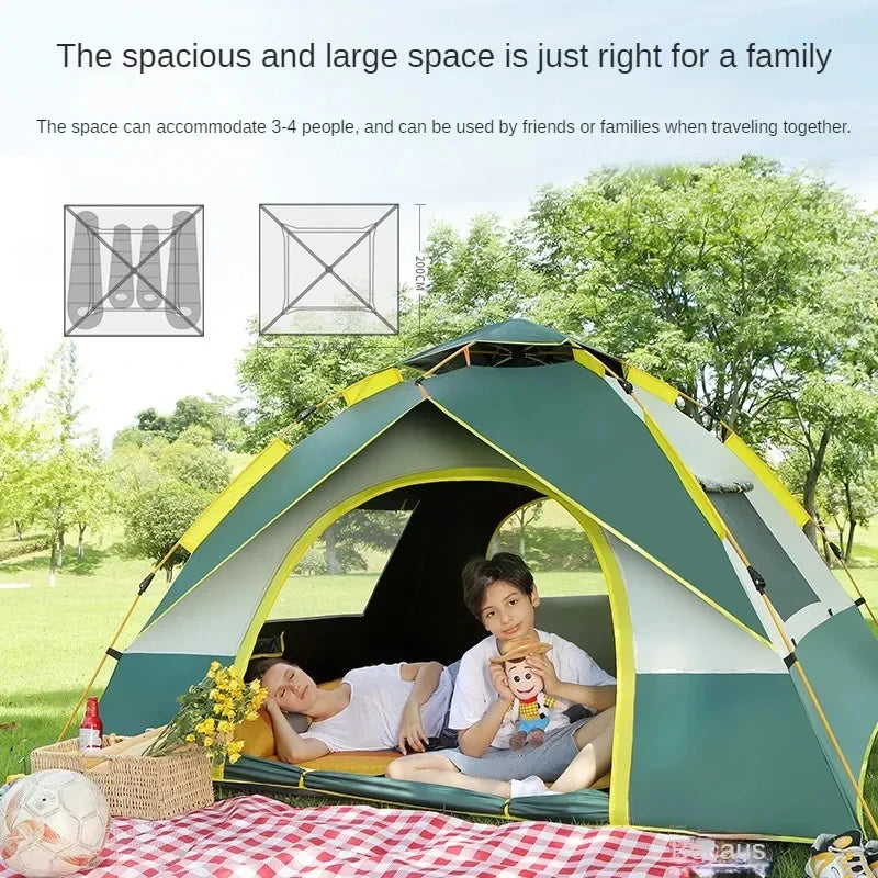 Convenient and breathable Fully Automatic Quick Opening Emergency Tent