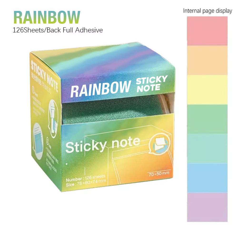 Transparent Pearl Tab Sticky Notes (126 Sheets)