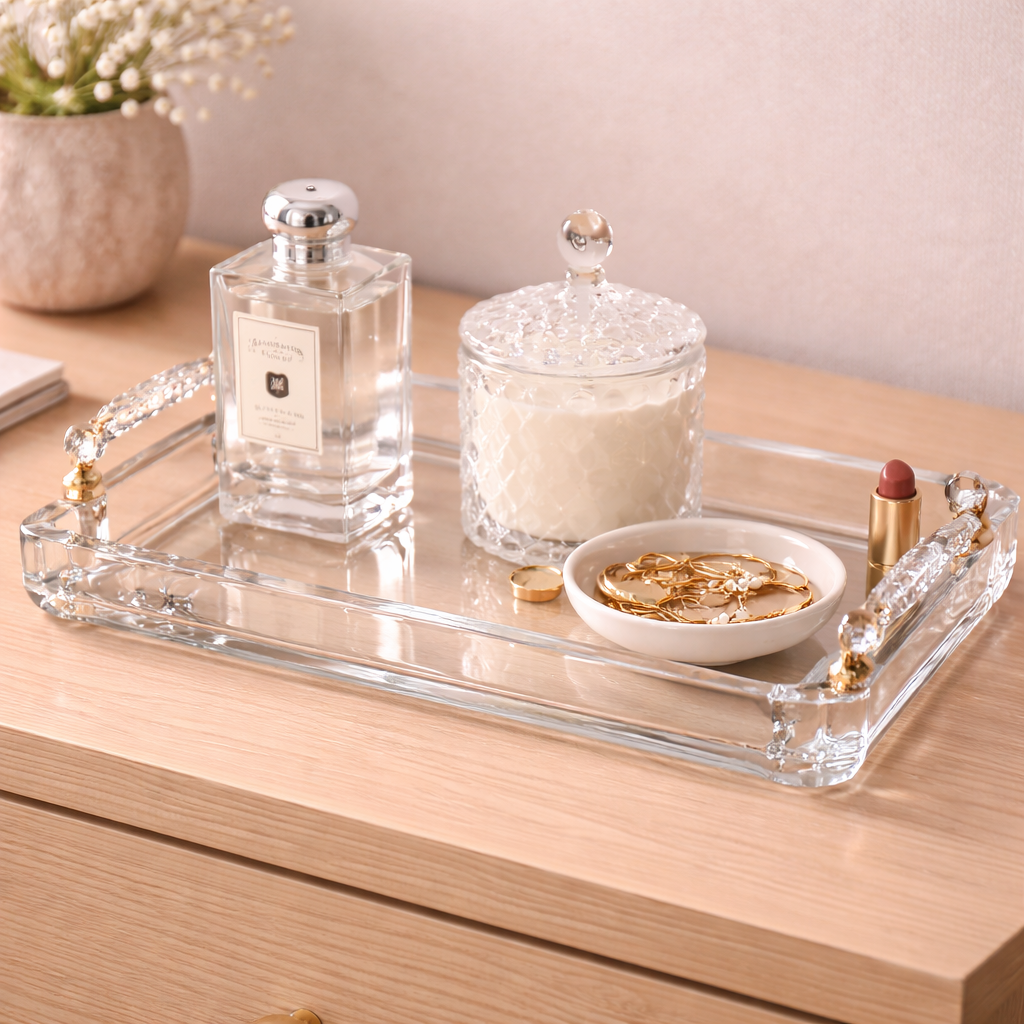 Subtle Elegance Crystal Tray