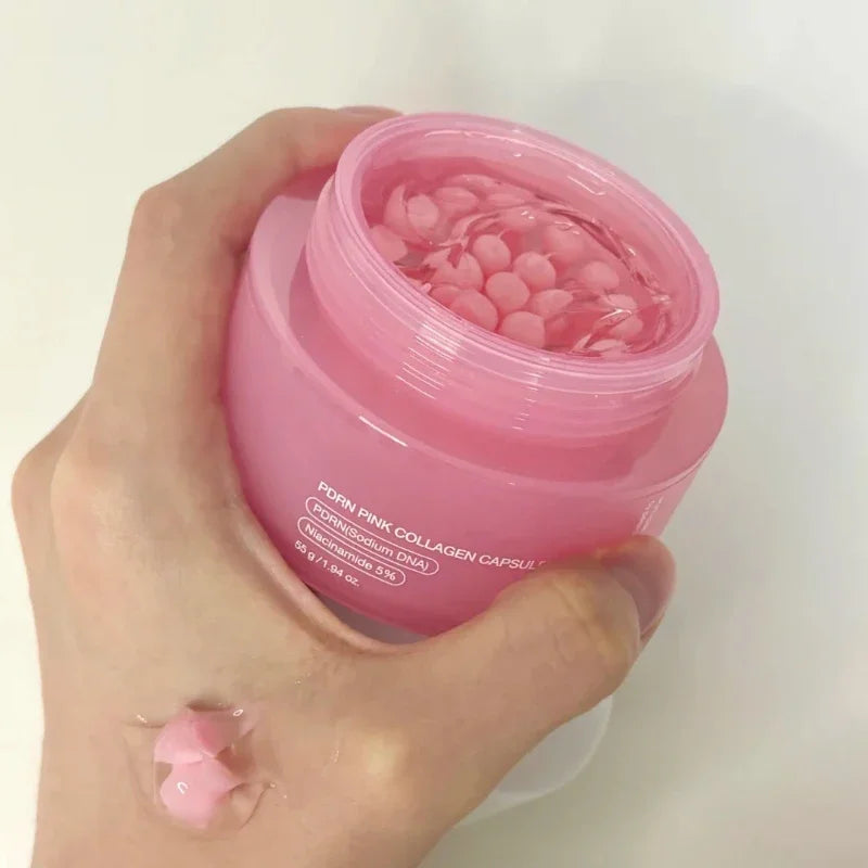 PDRN Collagen Capsule Cream Face Moisturizer Lightweight Cream With Niacinamide For Uneven Skin Tone Korean Skin Care