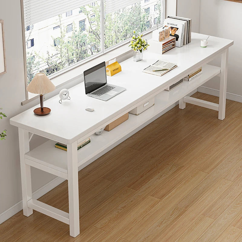 Desk Student Study Double Home Table Rectangular Simple Rental House Computer Table Narrow Wall Long Table