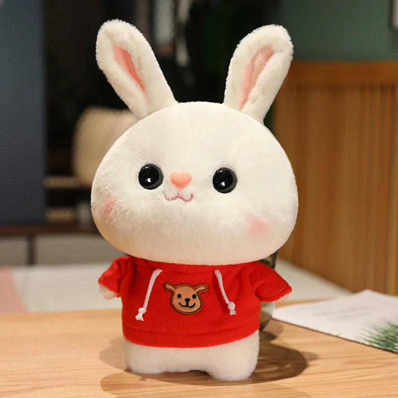 Soft Rabbit Lalafanfan Rabbit Cafe Girl Plush Toy Cute 30cm Kawaii Lalafanfan Doll Wearing Glasses Wearing Clothes Toys Gift