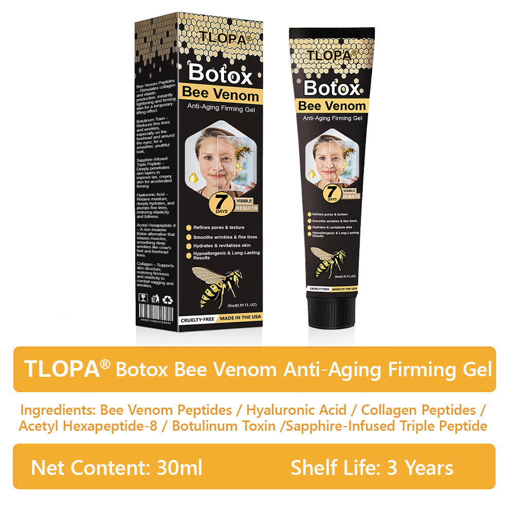 Made and Shipped from USA ✨Top Dermatologists' Recommendation✨ TLOPA® Botox Bee Venom Anti-Aging Firming Gel🔥