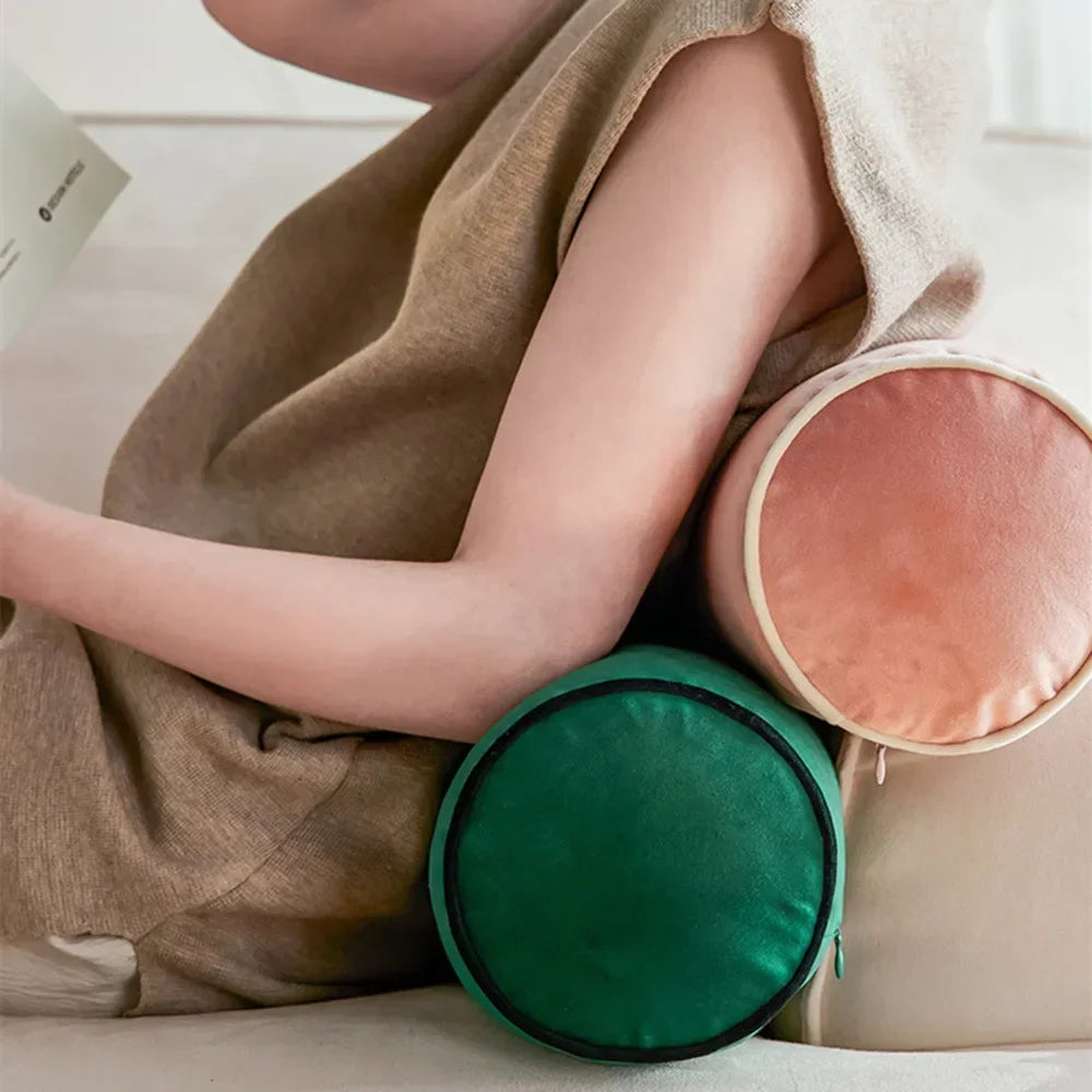 Sofa Cushion Home Living Room Throw Bedside Back Pillow Car Office Bedroom Lumbar Pillow Velvet Candy Sleeping Pillow A0