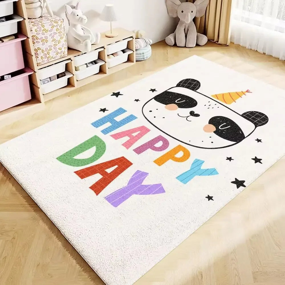 Living room cartoon carpet children's room carpet imitation cashmere bed mat