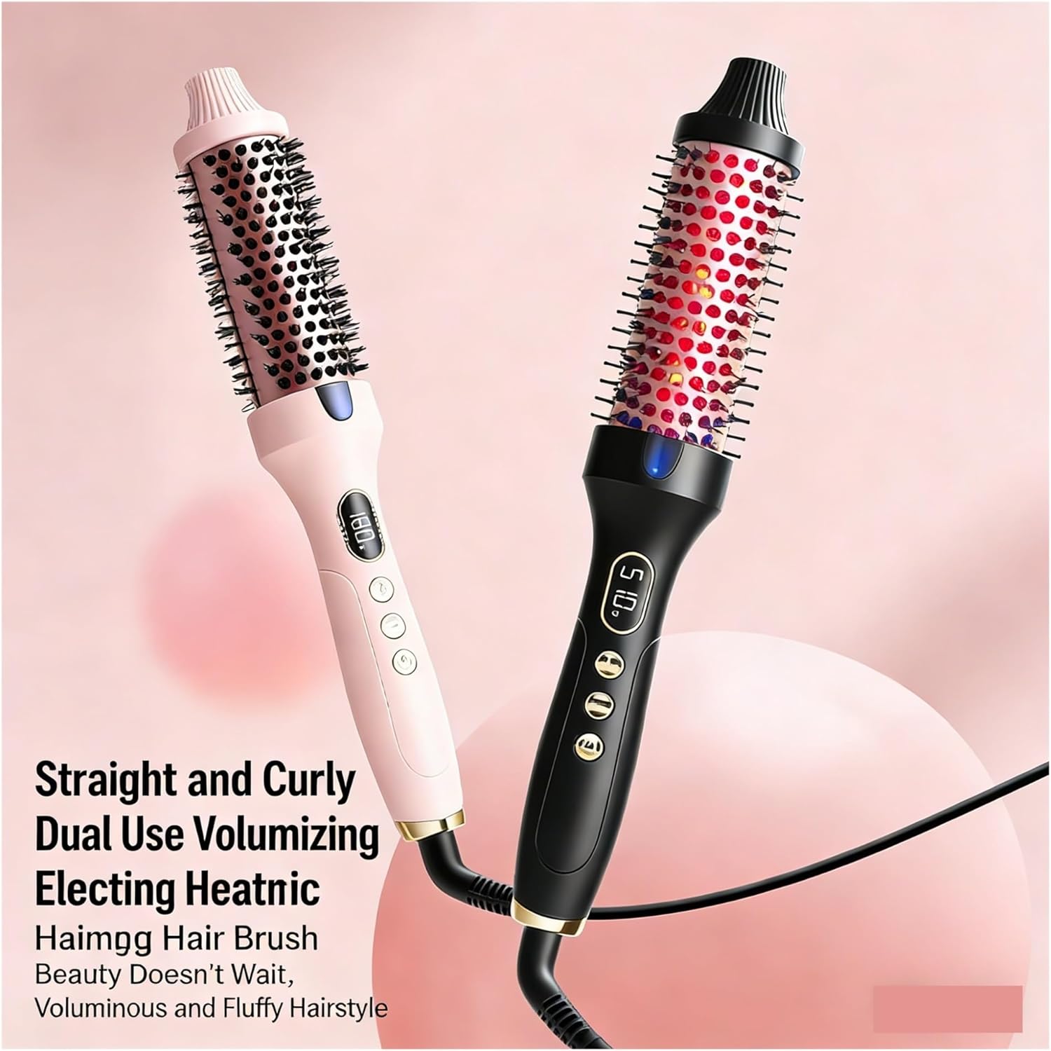 ♥️🪮 3-in-1 Ionic Hair Straightening Brush