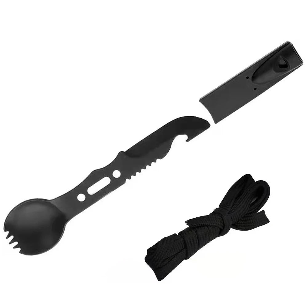 Camping Tableware Outdoor Stainless Steel Knife Fork Spoon