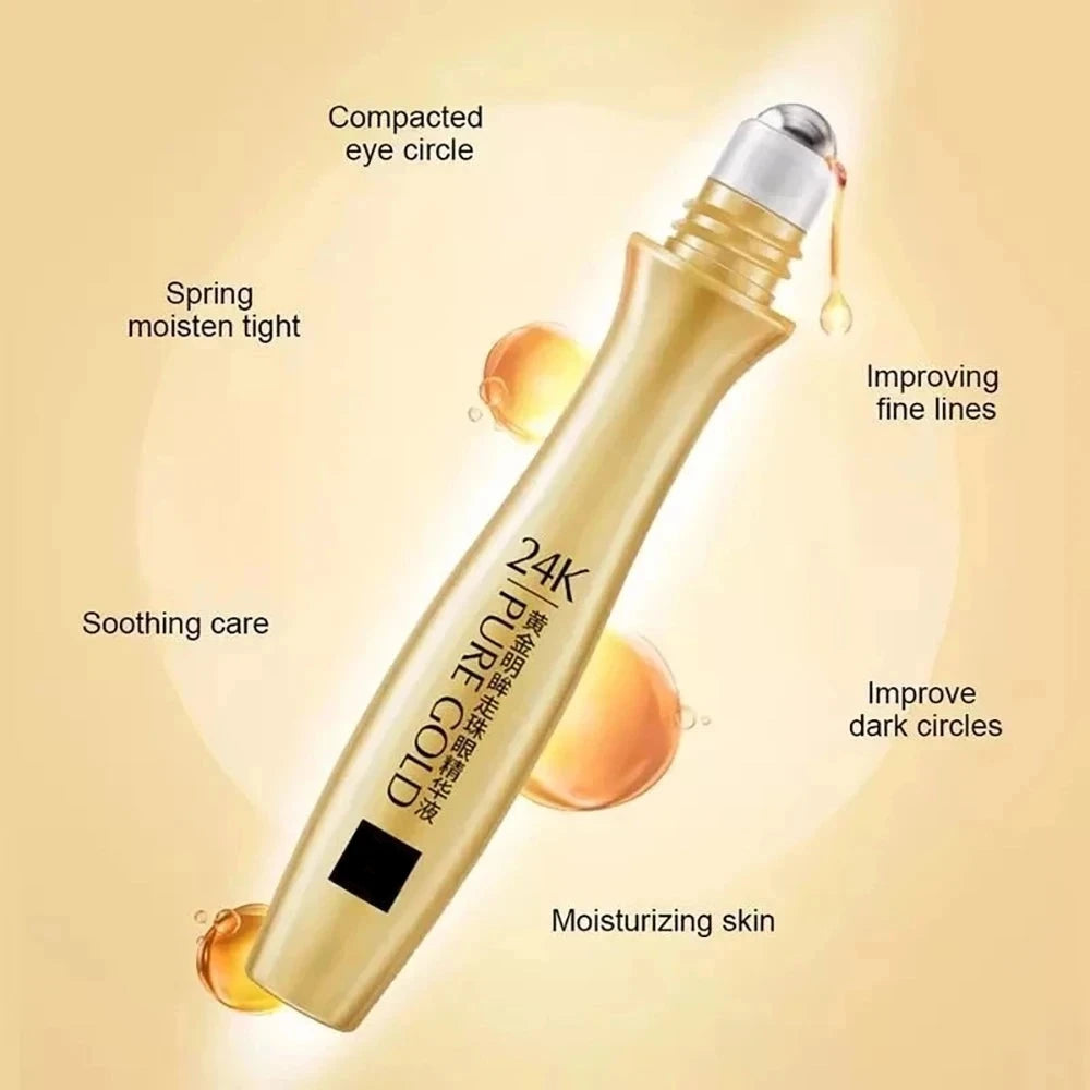 Skin Care Kit 24k Gold Essence Moisturizing Whitening Acne Anti Aging Wrinkle Beauty Face Care