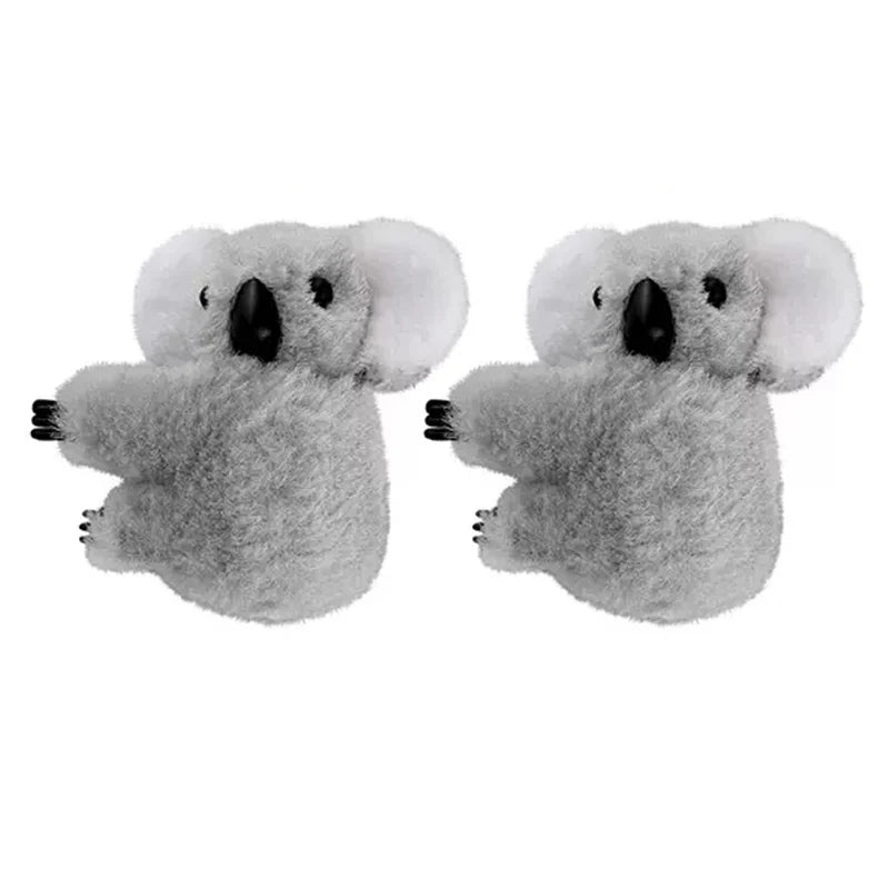 Cartoon 3D Plush Koala Hairpins Hair Claw Lady Soft Plush Koala Bear Side Bangs Clip Barrettes for Women Girls Hair Accessories