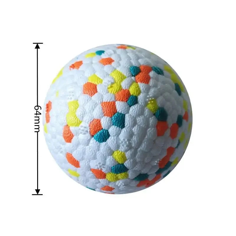 Teething Pet Toy Dog Solid Toy Ball Interactive Dog Toys Light Popcorn Ball Dog Ball Light Chew Rubber Balls High Elastic Bite