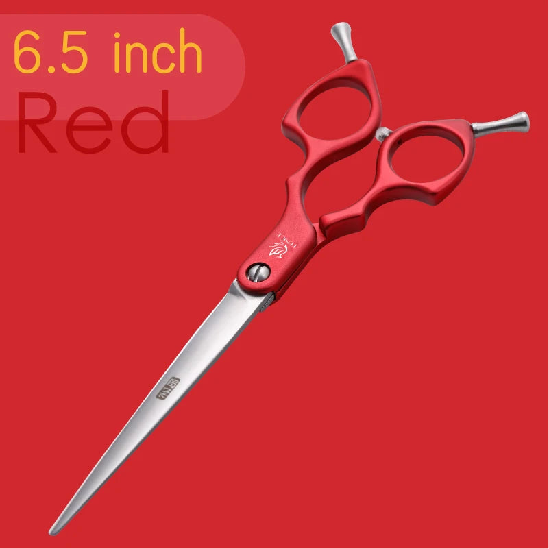 Fenice 6.5/7.0 inch Dog Professional Dog Grooming Straight Cutting Shears JP440C Stainless Steel with High Quality Alloy Handle