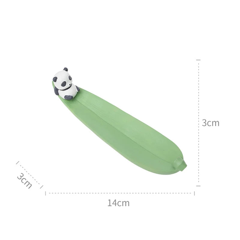 Cartoon Resin Animal Shape Incense Stick Holder Leaf Shape Line Incense Burner Table Crafts Sandalwood Coil Base Home Decoration