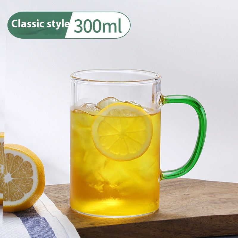 Glass Handle Water Cup Household Heat-resistant Breakfast Cup