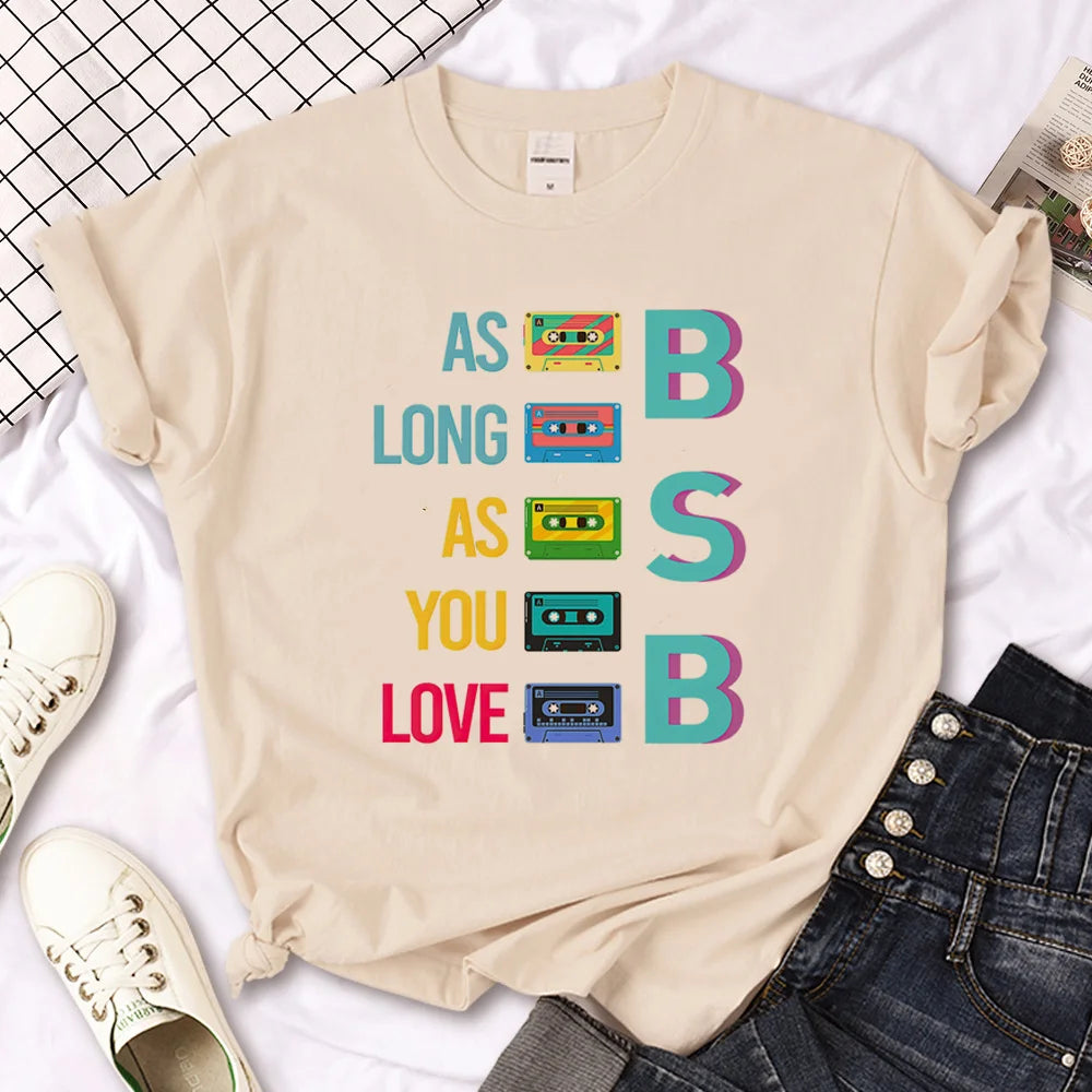 Backstreet Boys t-shirts women funny Tee girl graphic y2k harajuku clothing