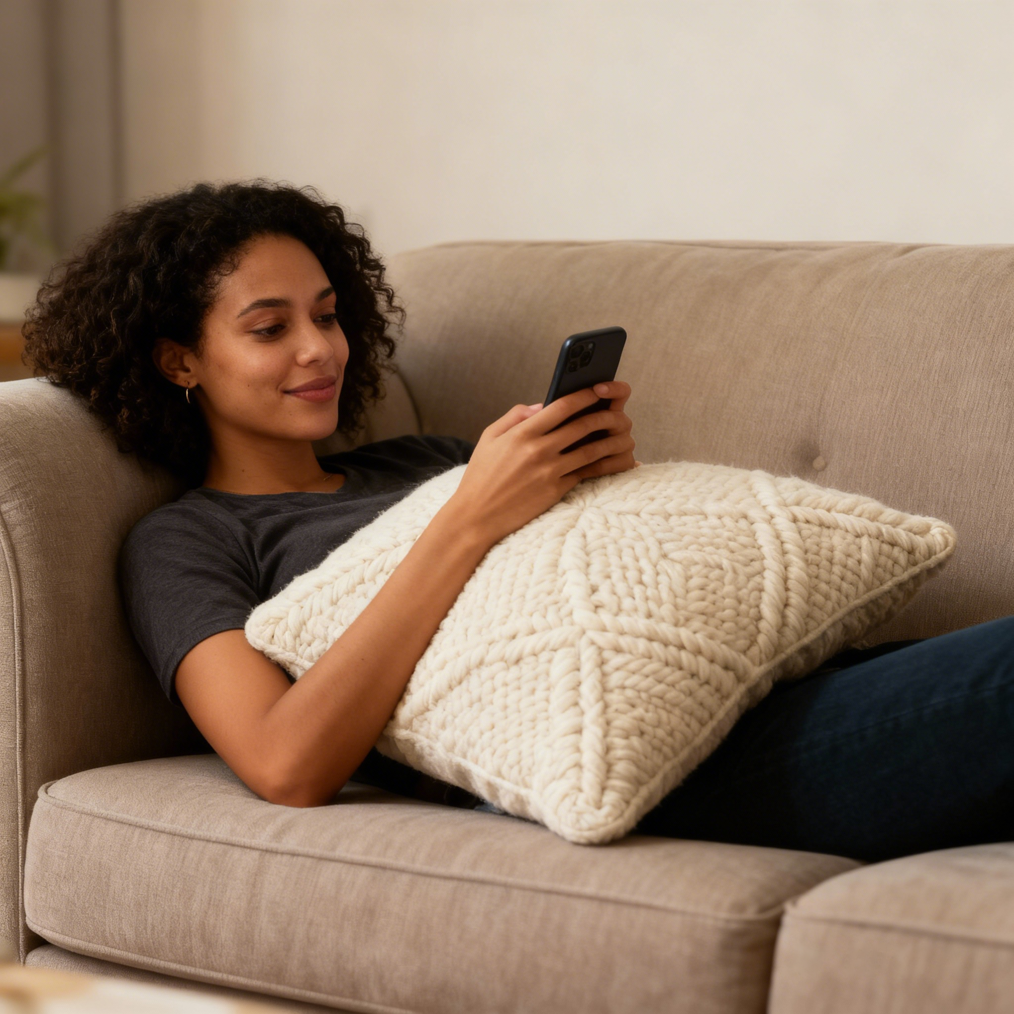 Cozy Braided Texture Throw Pillow