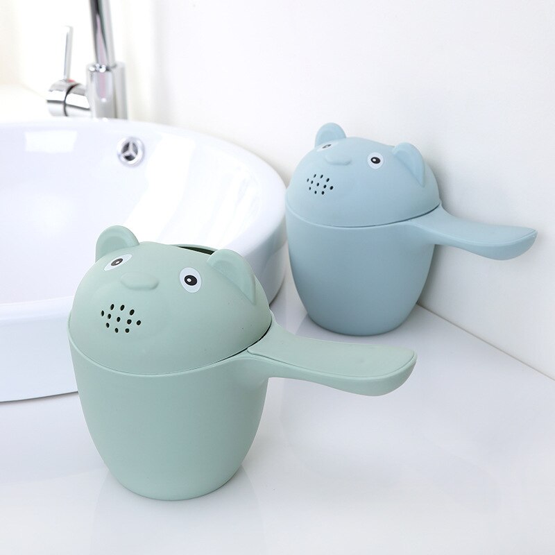 Cute Cartoon Baby Bath Caps Toddle Shampoo Cup