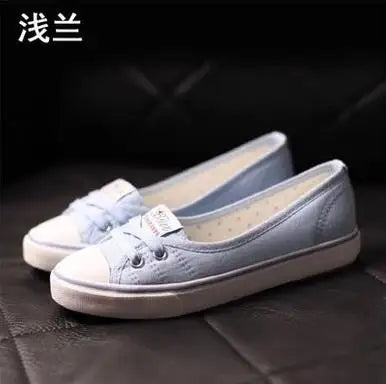 Breathable Shoes Shallow Mouth Round Toe All-Match Casual Female Sneakers Shose Women