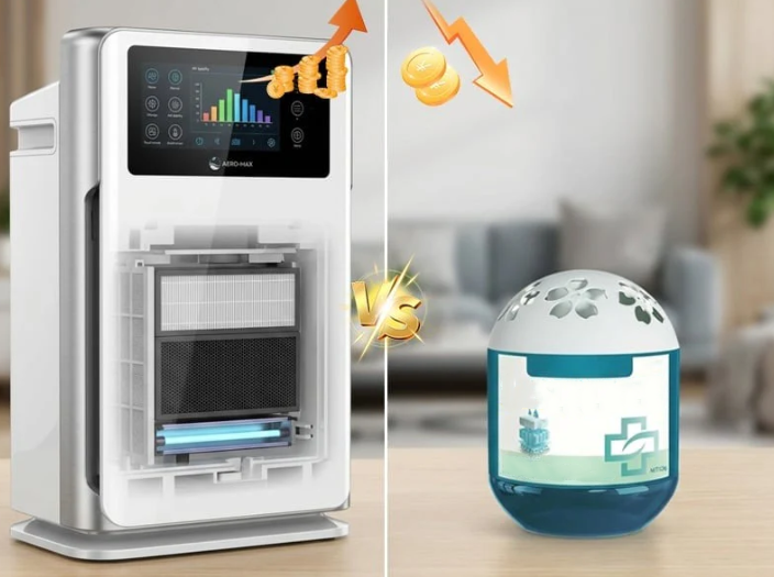 Maternal & Infant Safe Air Purification Magic Box, 97.8% Efficient Dust Removal, Whole-House Automatic Air Purifier with Plant Extract Formula