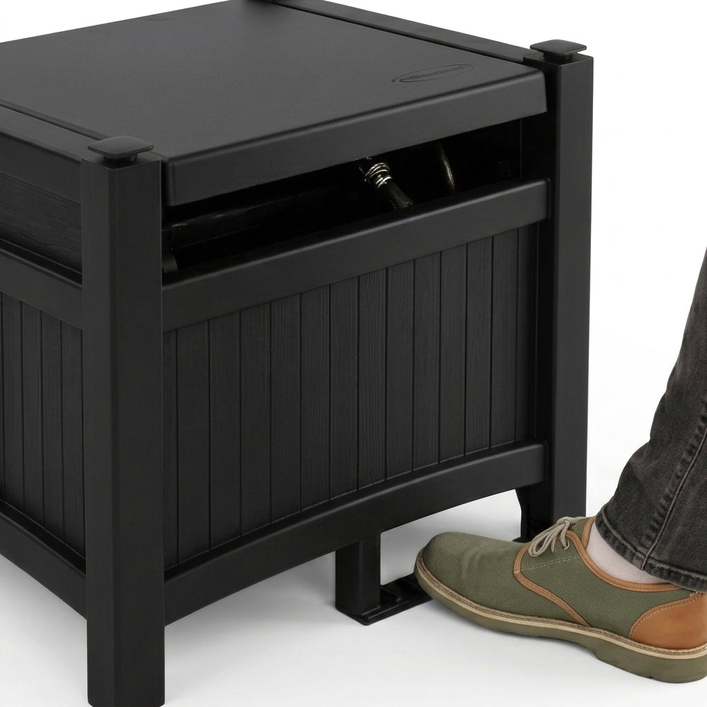 Modern Weather-Resistant Garden Hose Reel Hideaway