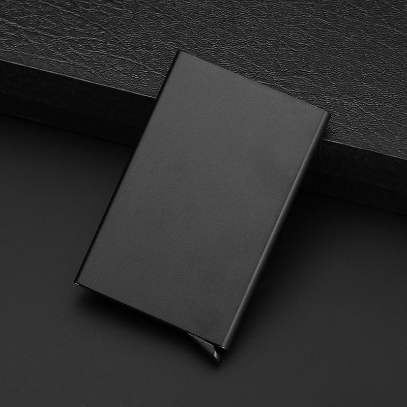 Credit Card Holder Minimalist Porte Carte Thin Aluminium Metal Wallets Pocket Case Bank Women Men Credit Card Box