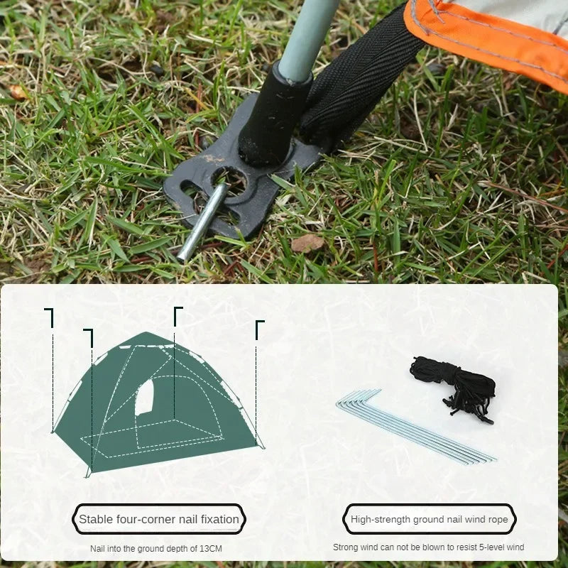 Convenient and breathable Fully Automatic Quick Opening Emergency Tent