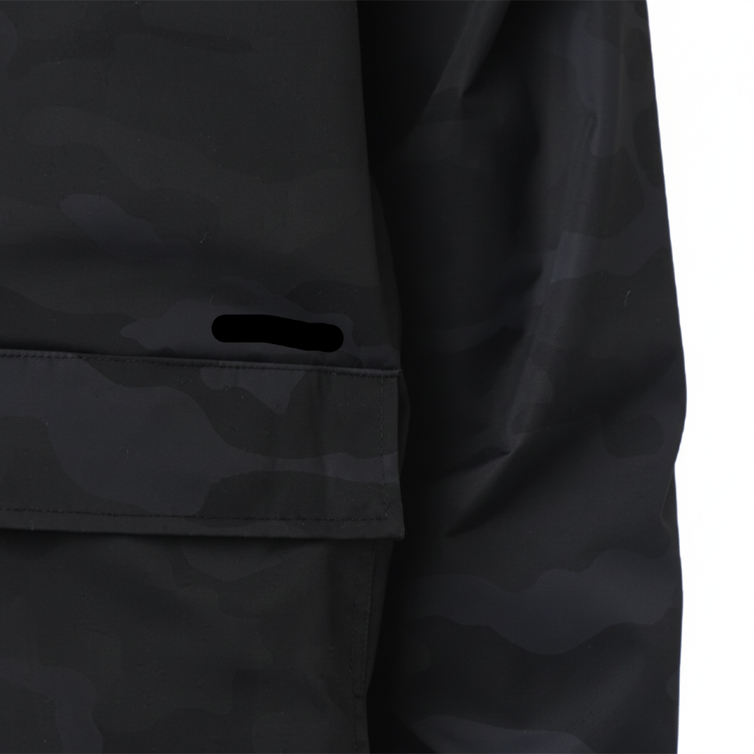 Water-Repellent Windbreaker - Black Camo