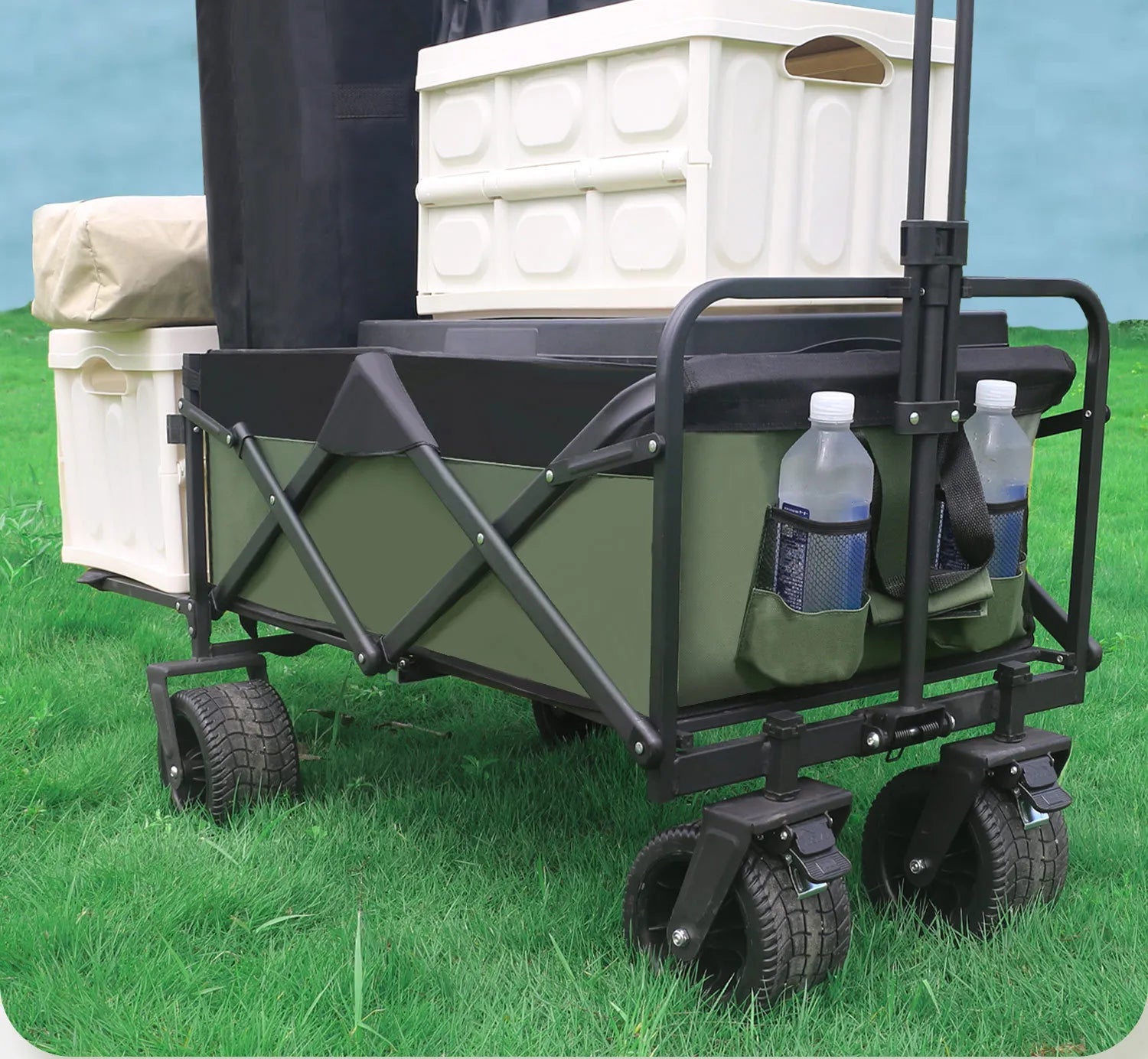 Foldable Camping Cart Garden Outdoor Carts