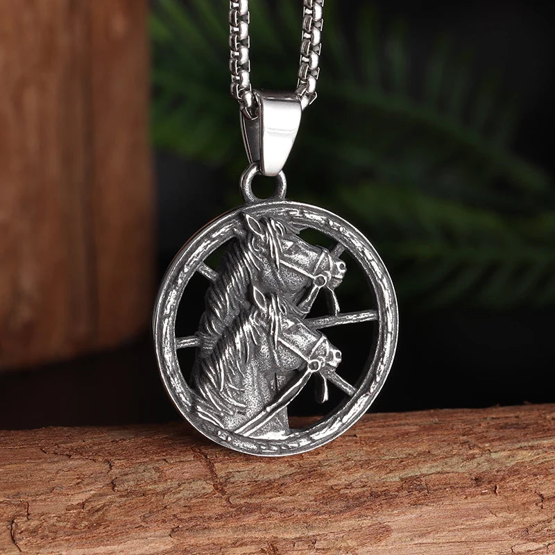 Orthodox Cross Stainless Steel Pendant Christian Eternal Church Inspirational Nika Necklace Men Women Fashion Jewelry Gift