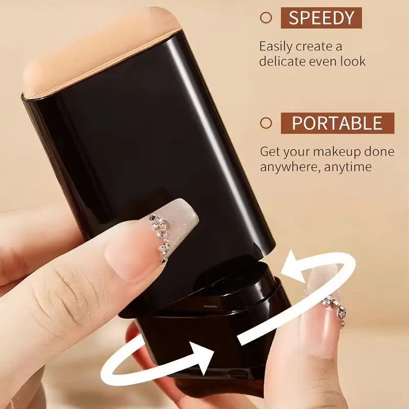 Dual-Ended Foundation & Concealer Stick with Built-in Brush