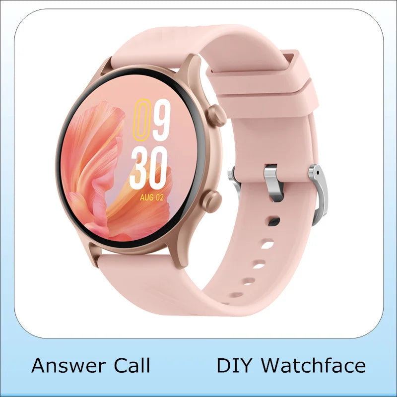 Smart Watch Korean Woman Girls Smartwatch 2023 Bluetooth Call Voice Assistant Whatsapp Notification Blood Pressure Bracelet