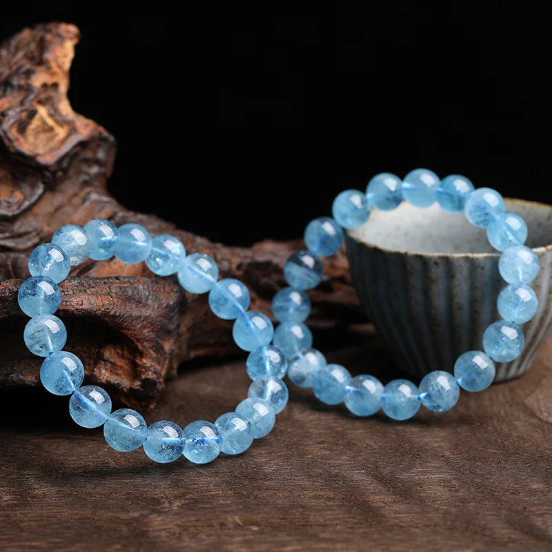 Mood Tracker：Natural Aquamarines Bracelets