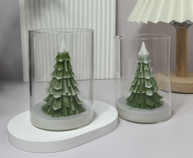 Pine scented candle