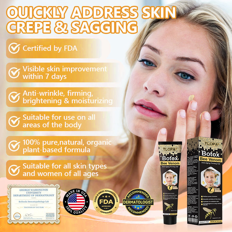 Made and Shipped from USA ✨Top Dermatologists' Recommendation✨ TLOPA® Botox Bee Venom Anti-Aging Firming Gel🔥