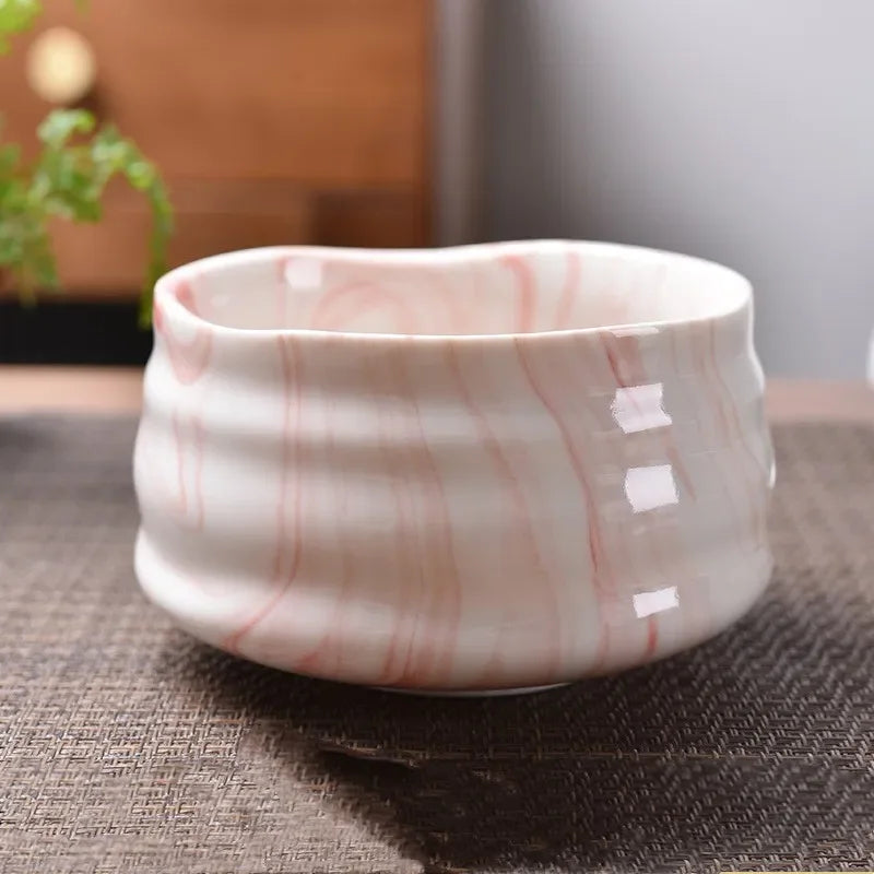 Ceramic Matcha Bowl Home Kitchen Anti-scald Insulated Tableware Salad Bowls Japanese Tea Ceremony Accessories Gifts