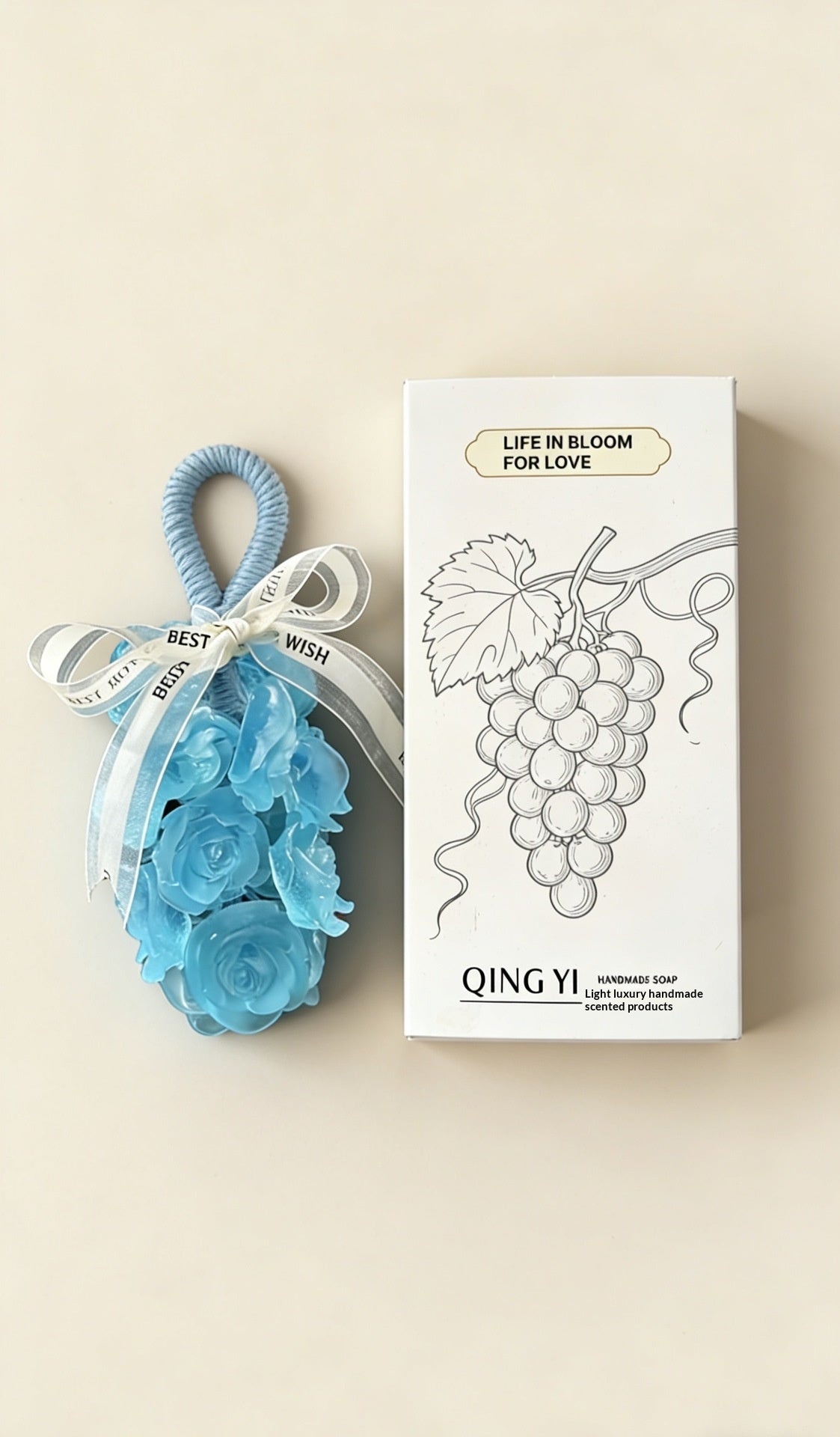 Luxury Hanging Soap Flower, Floral Aroma Air Freshener Decoration for Home & Bathroom