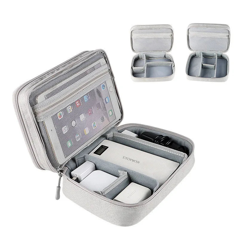 Cable Storage Bag Waterproof Digital Electronic Organizer Portable USB Data Line Charger Plug Storage Bag Travel Cable Organizer