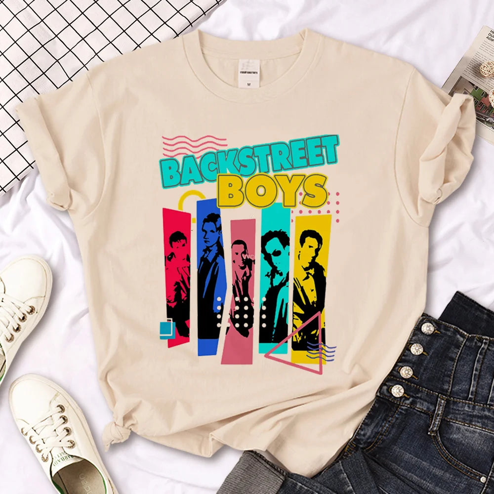 Backstreet Boys t-shirts women funny Tee girl graphic y2k harajuku clothing