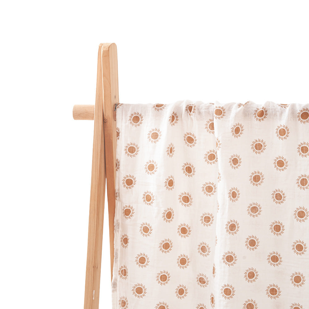 Simple Printed Newborn Baby Bamboo Cotton Baby's Blanket Gro-bag