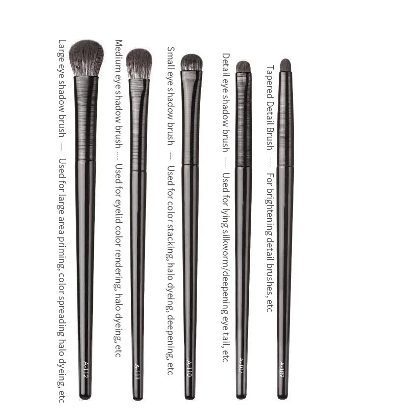 Natural Eye Makeup Brushes Set Eyeshadow Brush Eyebrow Contour Eyeliner Brush Women Eyes Cosmetic Blending Detail Make Up Tools