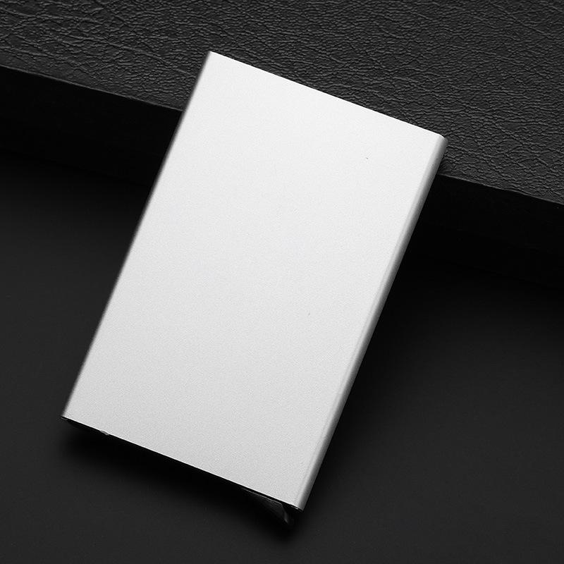 Credit Card Holder Minimalist Porte Carte Thin Aluminium Metal Wallets Pocket Case Bank Women Men Credit Card Box