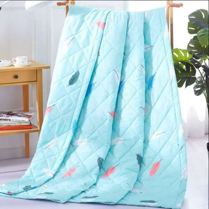 2024 Summer Cotton Quilts Thin Air-conditioning Comforter Soft Breathable Office Nap Blanket Quilted Bed Covers and Bedspreads