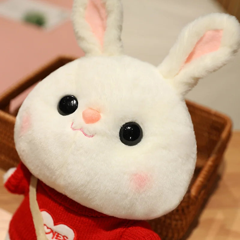 Soft Rabbit Lalafanfan Rabbit Cafe Girl Plush Toy Cute 30cm Kawaii Lalafanfan Doll Wearing Glasses Wearing Clothes Toys Gift