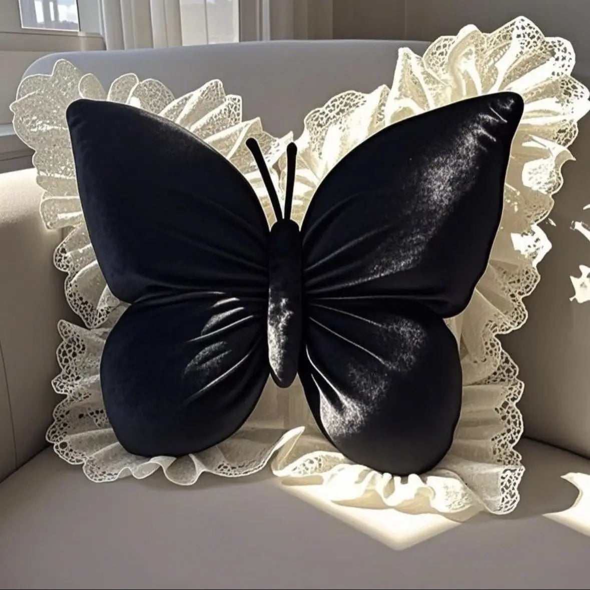 2025 Modern Minimalist Sofa Pillow Living Room Headboard Cushion Cute Bow Backrest Lace Edge Comfortable And Breathable Pillow