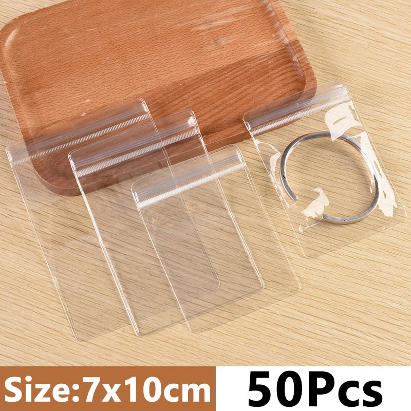 Jewelry Storage Bag Desktop Drawer Organizer Transparent Necklace Bracelet Ring Holder Jewelry Organizer Boxes