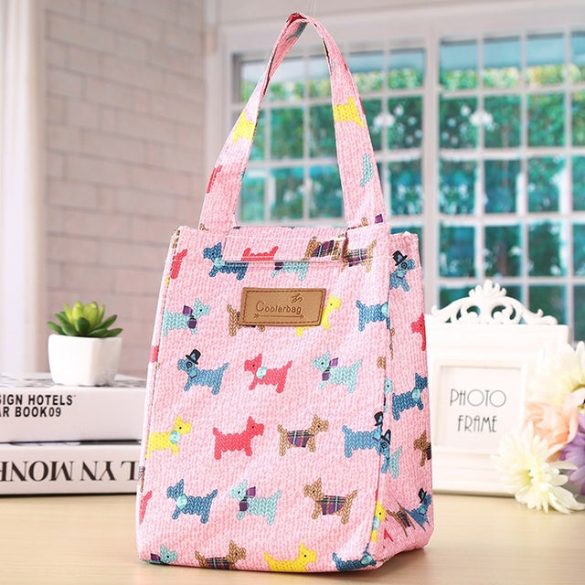 Travel or office food refrigerated bag men and women insulation cover to keep warm Oxford lunch bag Women's casual handbag