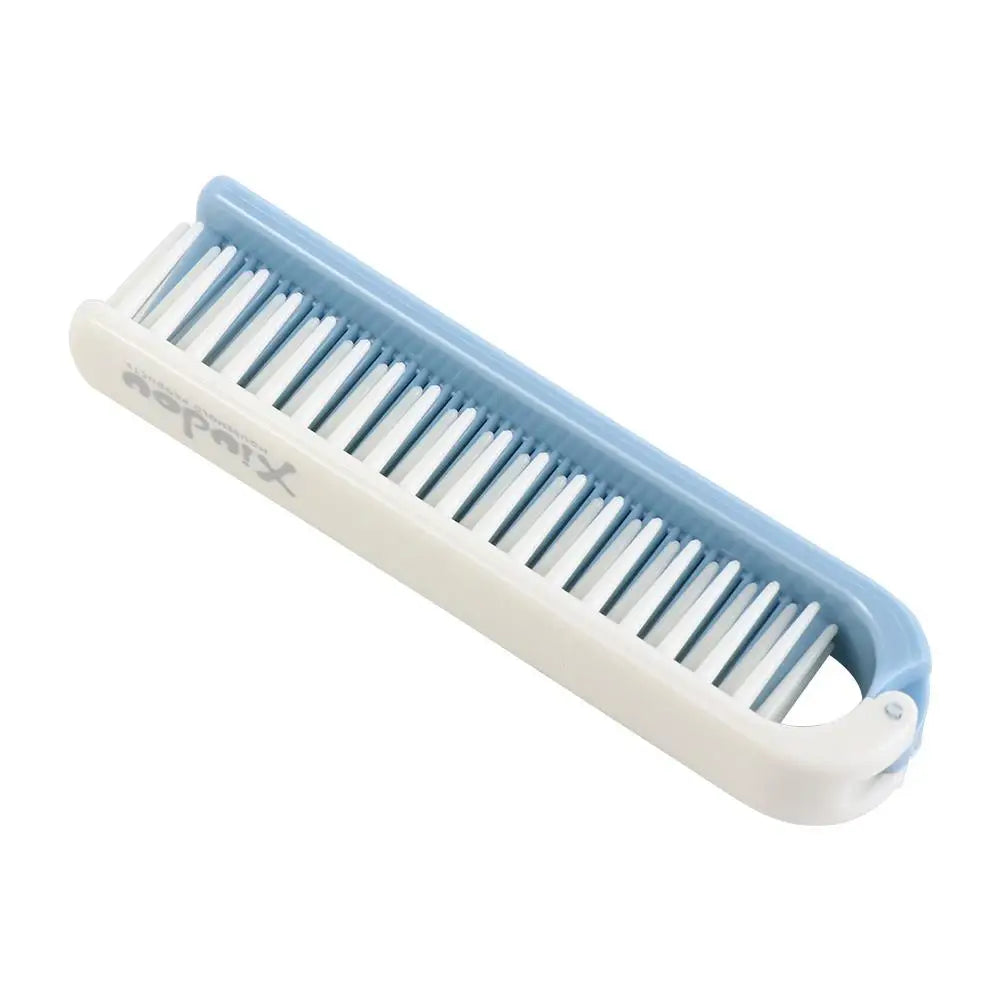 Travel Folding Comb Hair Clean Anti-static Random Color  Portable Handheld Travel Hair Brush Massage Hair Care Foldable Comb